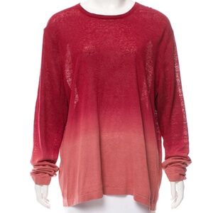 THEORY Preston Lemar Ombré Linen Top